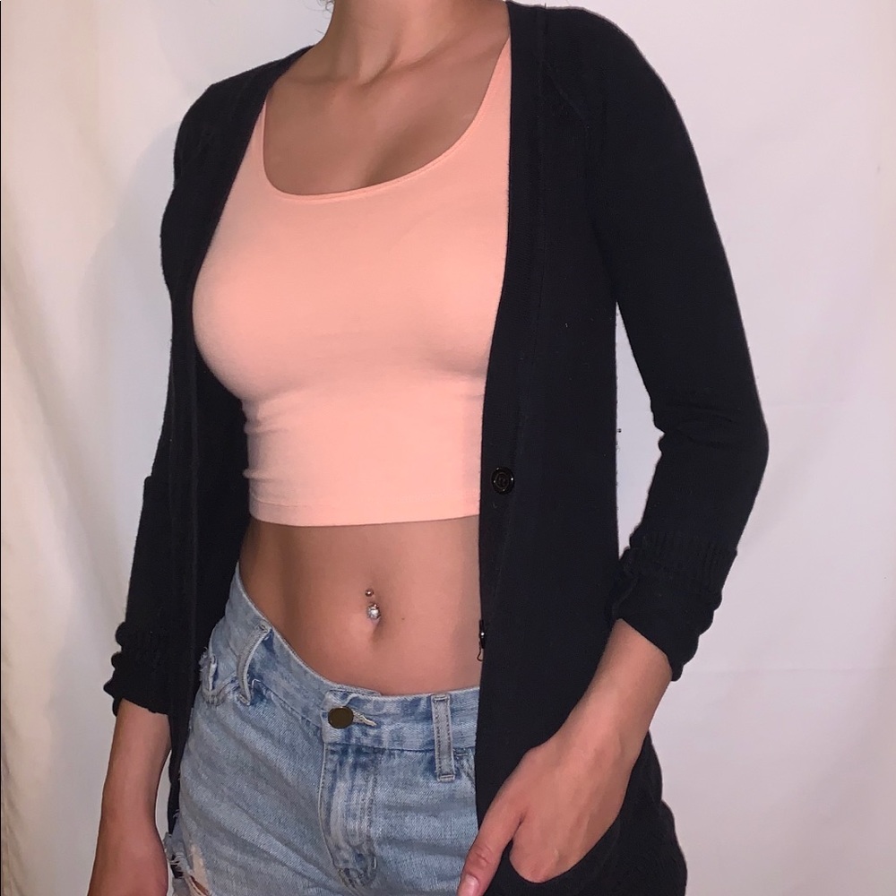Black cardigan